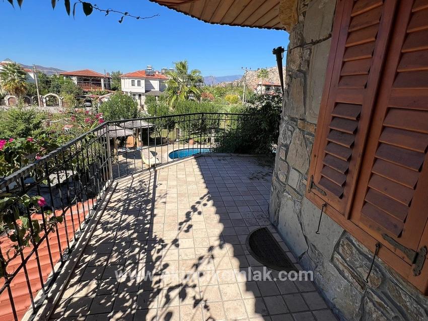 Steinvilla Zum Verkauf In Dalyan Gülpınar Auf Einem 580 M² Großen Grundstück