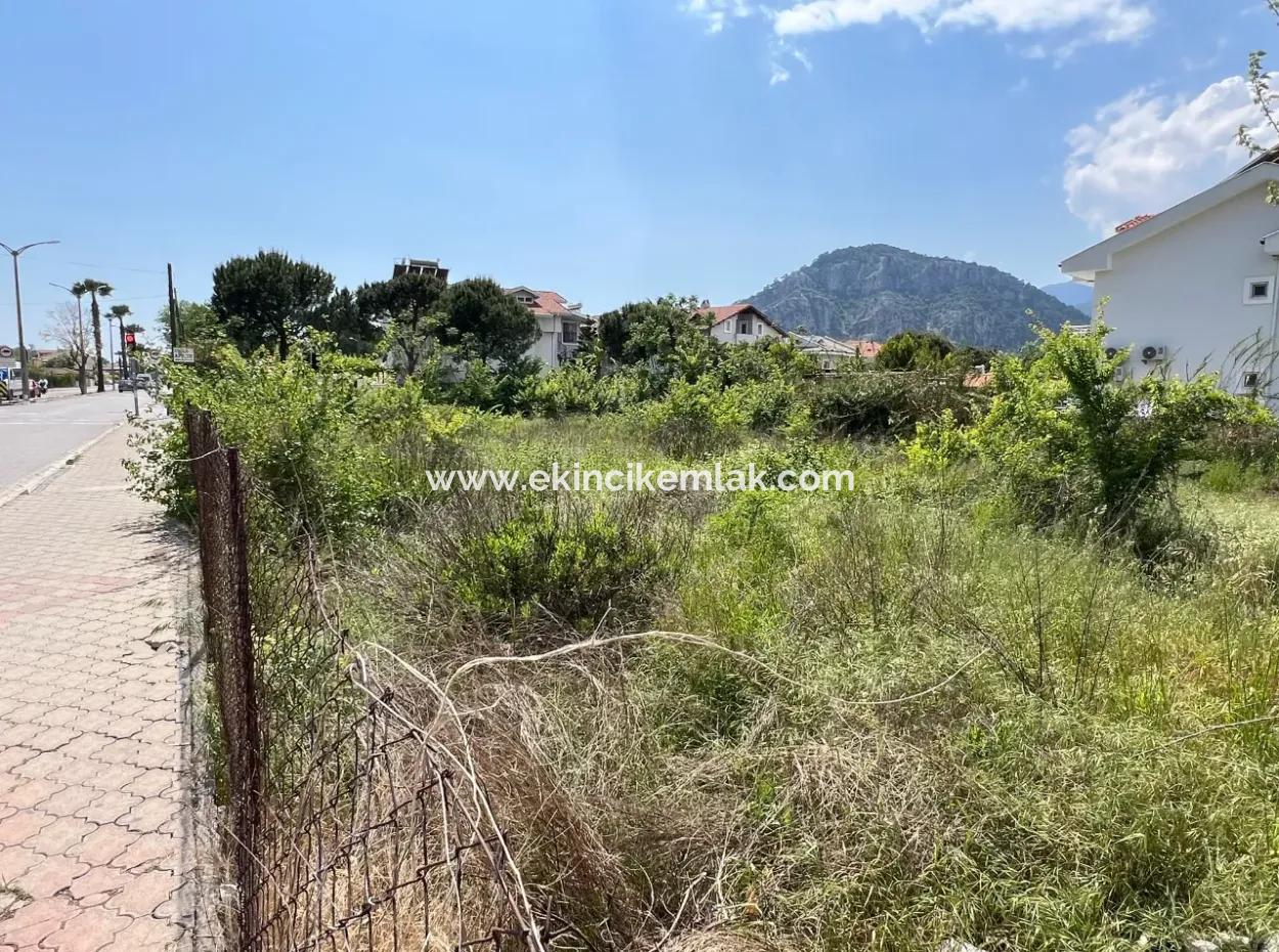 916M2 Gewerbe- Und Wohngrundstück Zum Verkauf An Der Hauptstraße In Dalyan Gülpınar