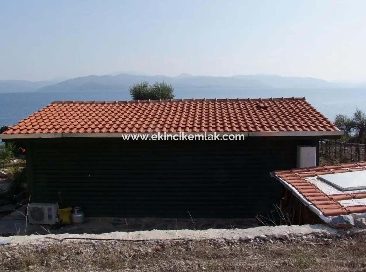 Beachfront Bungalow For Sale In Akbuk By The Sea In A Plot Of 800M2 Villa For Sale Turnalı